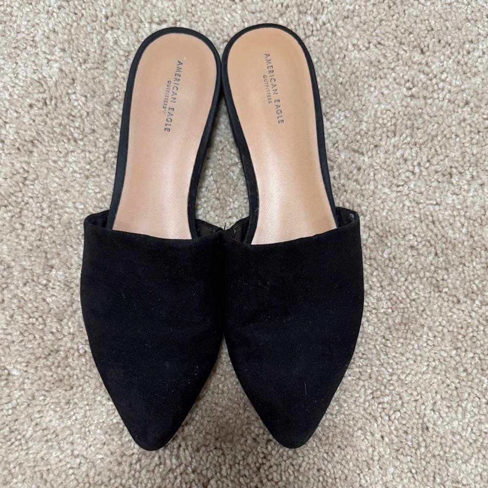 American Eagle Outfitters Women's Classic Black Mules